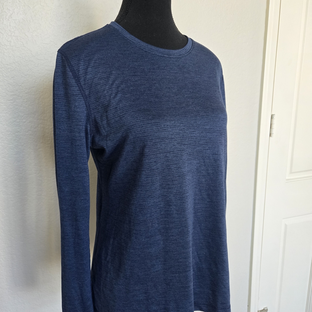 Athletic Works Women's Deep Blue Long Sleeve Tee